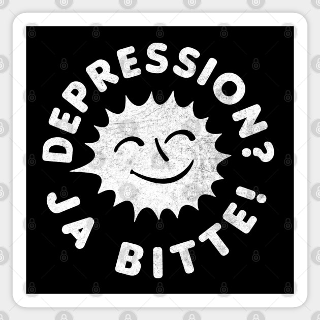 Depression - Ja Bitte! Sticker by DankFutura